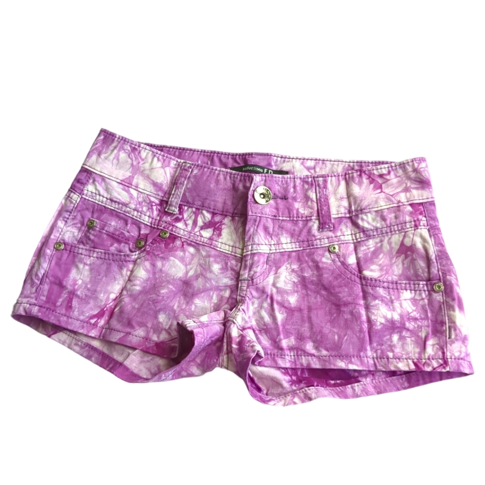 SEDUCTIONS FD Fade Purple and White Shorts Size 3